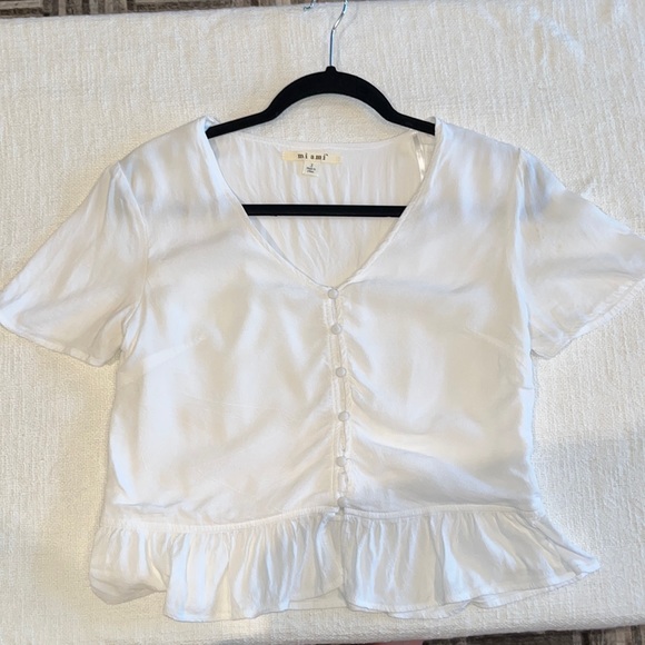 Francesca's Miami white top - small - Picture 1 of 5
